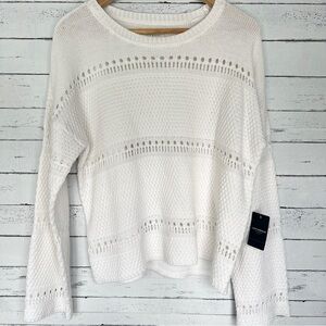 Lucky Brand White Knit Sweater - NWT